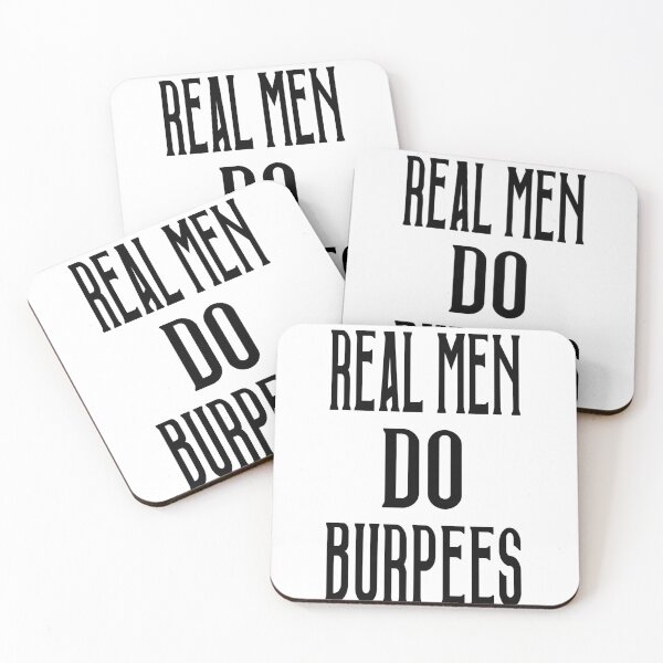 Item preview, Real men do burpees designed and sold by MiguelMejia18.