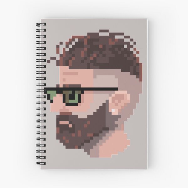 Item preview, Pixel Cool Undercut Beard Guy designed and sold by HopeDetour.