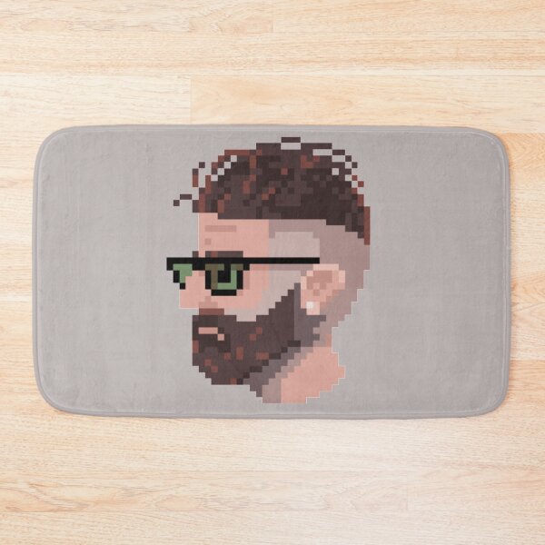 Item preview, Pixel Cool Undercut Beard Guy designed and sold by HopeDetour.