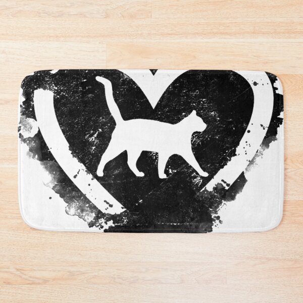 Item preview, Cat heart vintage silhouette designed and sold by linhkaphung.