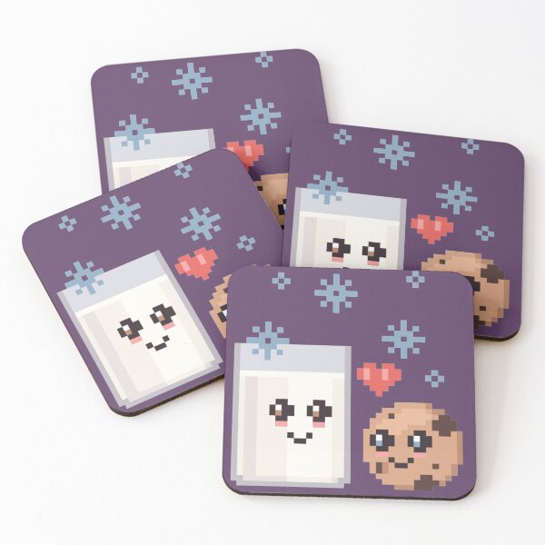 Item preview, Pixelated Cookie & Milk Destined Love designed and sold by HopeDetour.