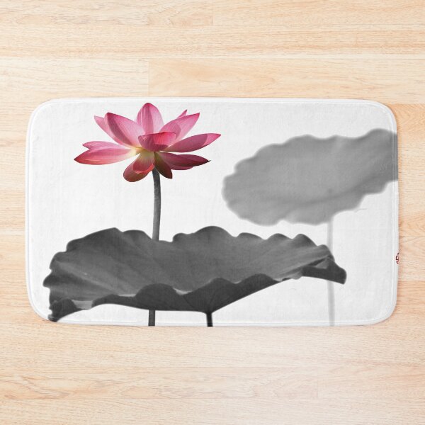 Item preview, Chinese Art Print - Single Lotus Stems Water Lilies designed and sold by Kallandra.