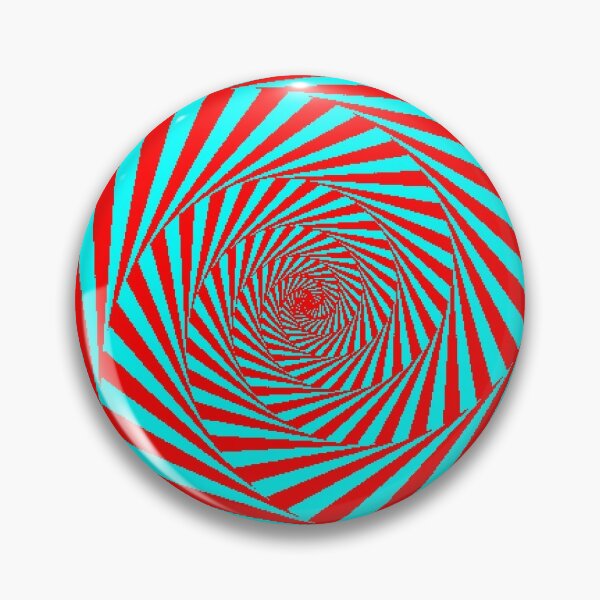 Visual Illusion, Psychedelic Art Pin