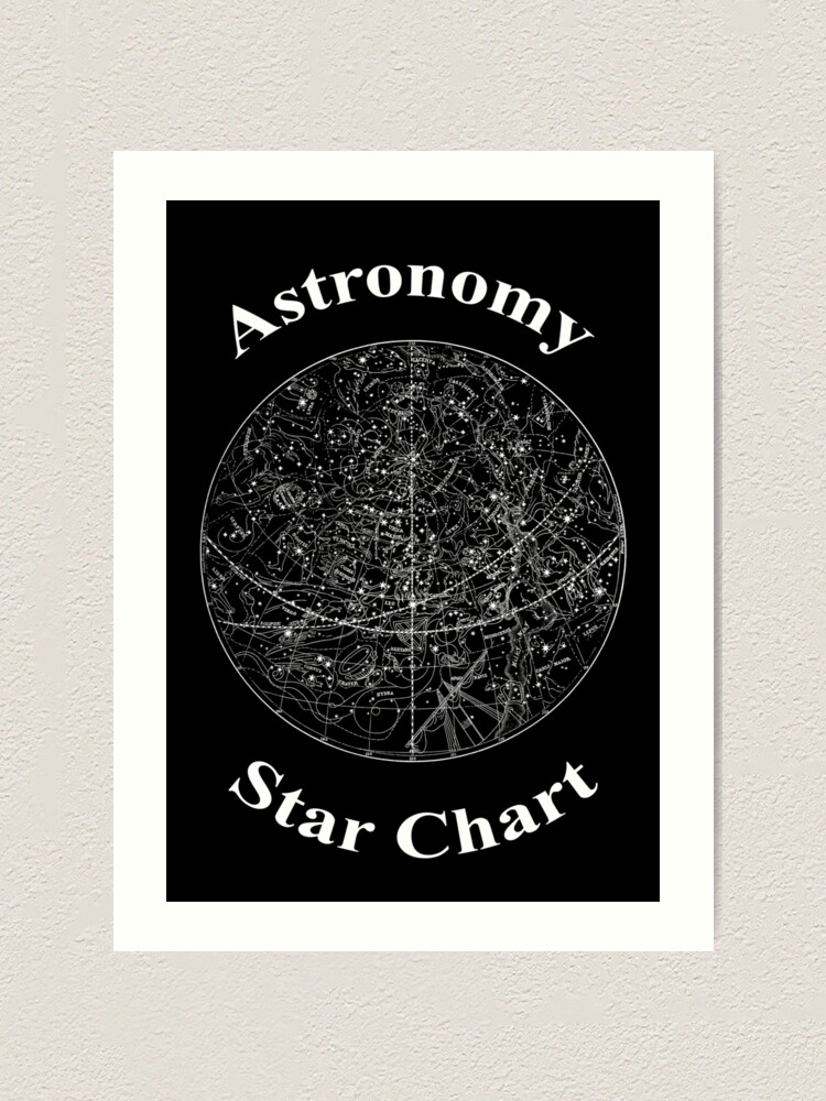 "Astronomy Star Chart" Art Print by artworld Redbubble