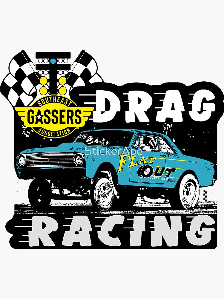 Sticker Camping car Dragster