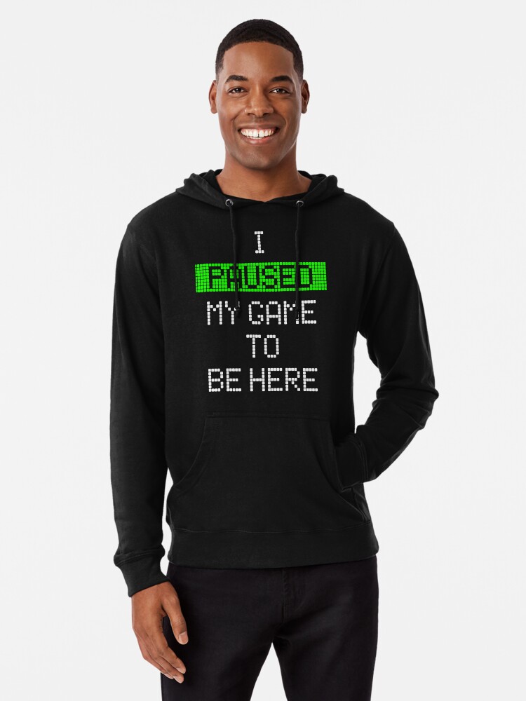 Funny Slogan for Women & Men Personalised I Paused My Game To Be Here Hoodie 