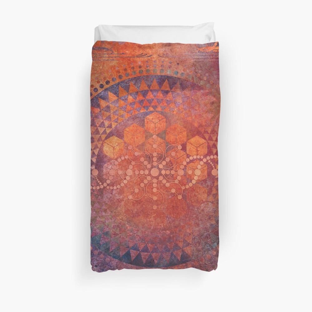 Desert Crop Circle Duvet Cover