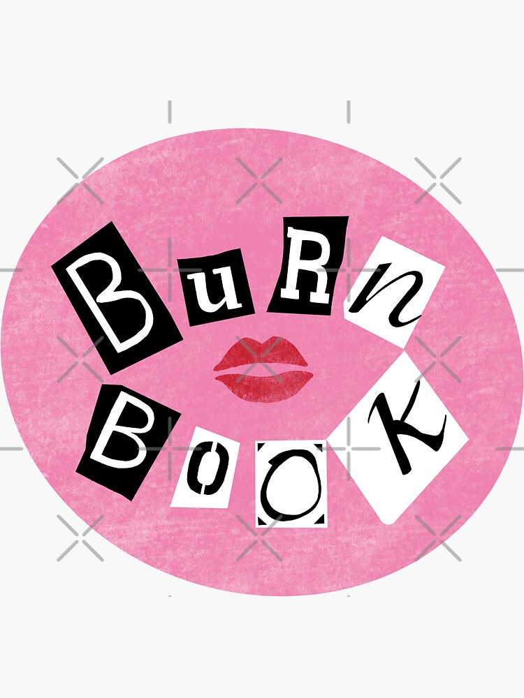 burn book cover print out
