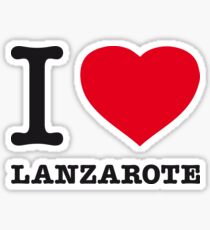 I ♥ LANZAROTE Sticker