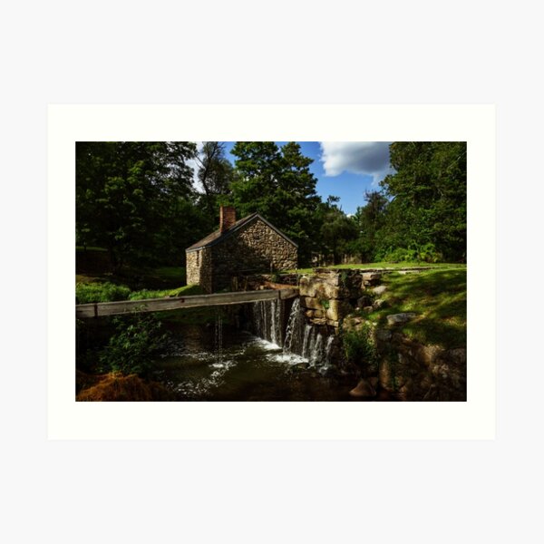 Canal house at Waterloo Village Art Print
