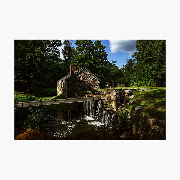 Canal house at Waterloo Village Photographic Print