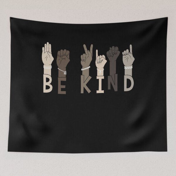 Item preview, Be Kind Sign Language Multicultural Gift designed and sold by DelightfulDude.