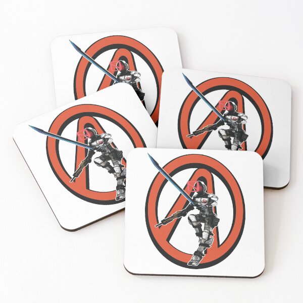 Zer0 The Assassin Borderlands Coasters (Set of 4)