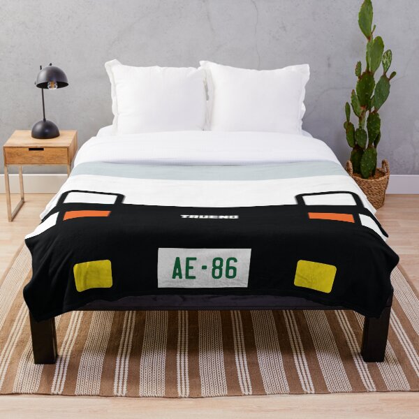 Toyota Trueno AE86 Minimal Front Throw Blanket