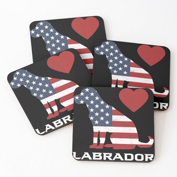Item preview, Patriotic USA Flag Black Labrador design for Lab Owners graphic designed and sold by Lisbob.