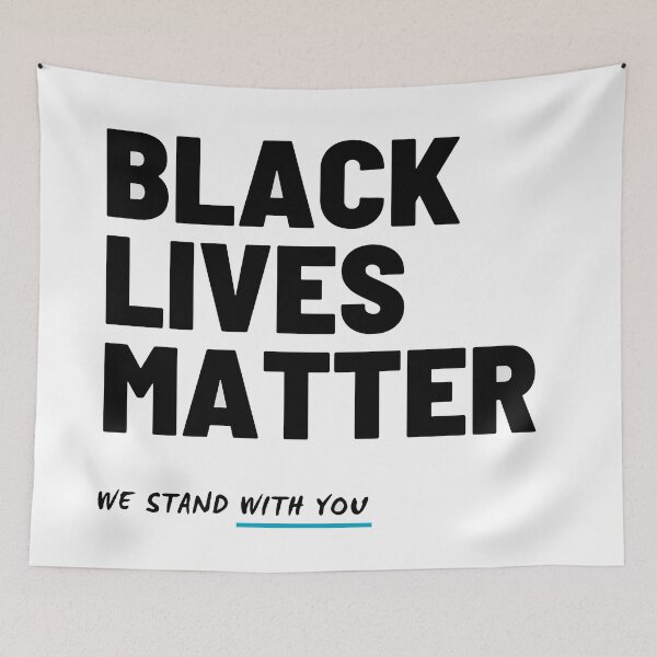 Item preview, Black Lives Matter - We stand with you (white background) designed and sold by mydoodlesateme.