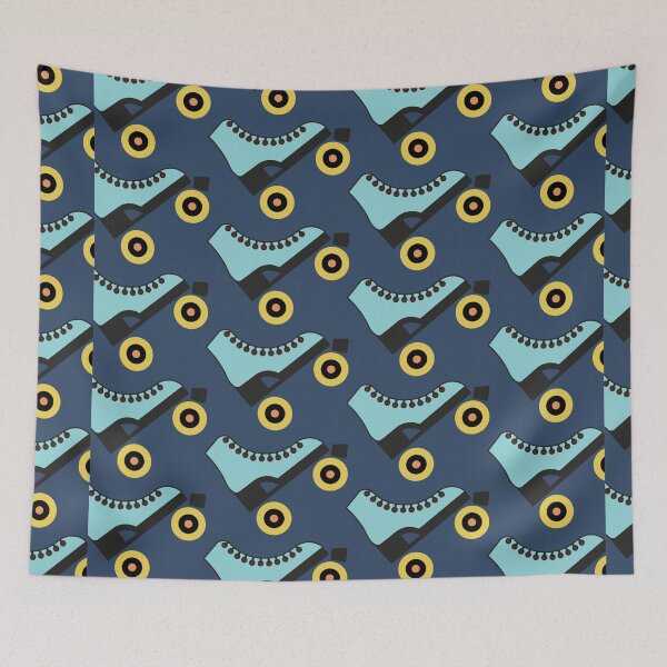 Item preview, Roller Skates Pattern (Blue/Yellow) designed and sold by Lightfield.