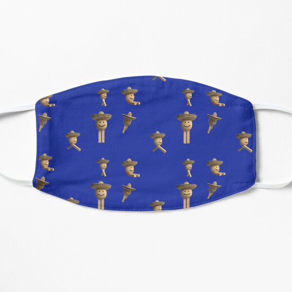 Roblox Tpose Noob Pattern Mask By Smoothnoob Redbubble - blue glowing top hat roblox