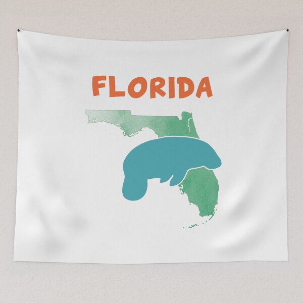Item preview, Florida Sunshine State Manatee designed and sold by RocketPunchSC.