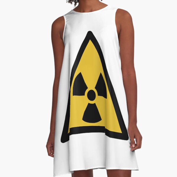 International symbol for types and levels of radiation that are unsafe for unshielded humans A-Line Dress