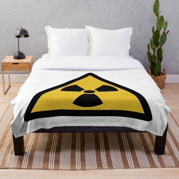 International symbol for types and levels of radiation that are unsafe for unshielded humans Throw Blanket