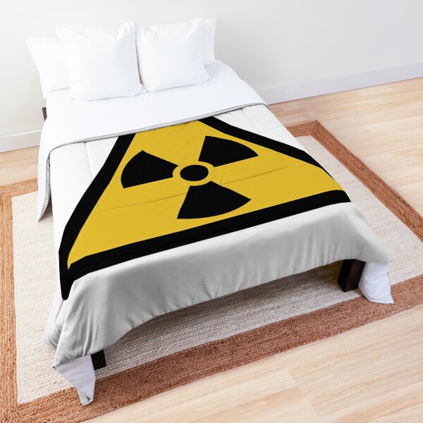 International symbol for types and levels of radiation that are unsafe for unshielded humans Comforter