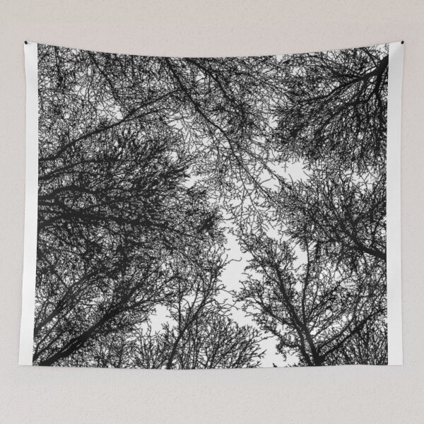 Item preview, Black Trees Silhouette Against White Sky designed and sold by FortuneTee.