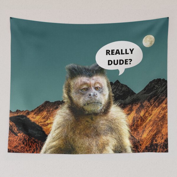 Item preview, Bored Thinking Monkey designed and sold by SolSel ⭐⭐⭐⭐⭐.
