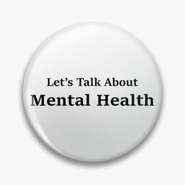 Item preview, Let's Talk About Mental Health (Black Font) designed and sold by Emmyteddy.