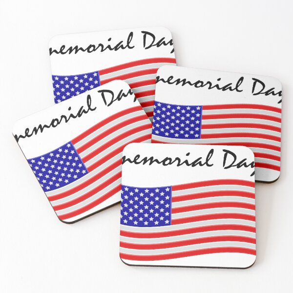 Item preview,   USA flag with the inscription Happy  memorial Day designed and sold by Galina Kostyaeva.