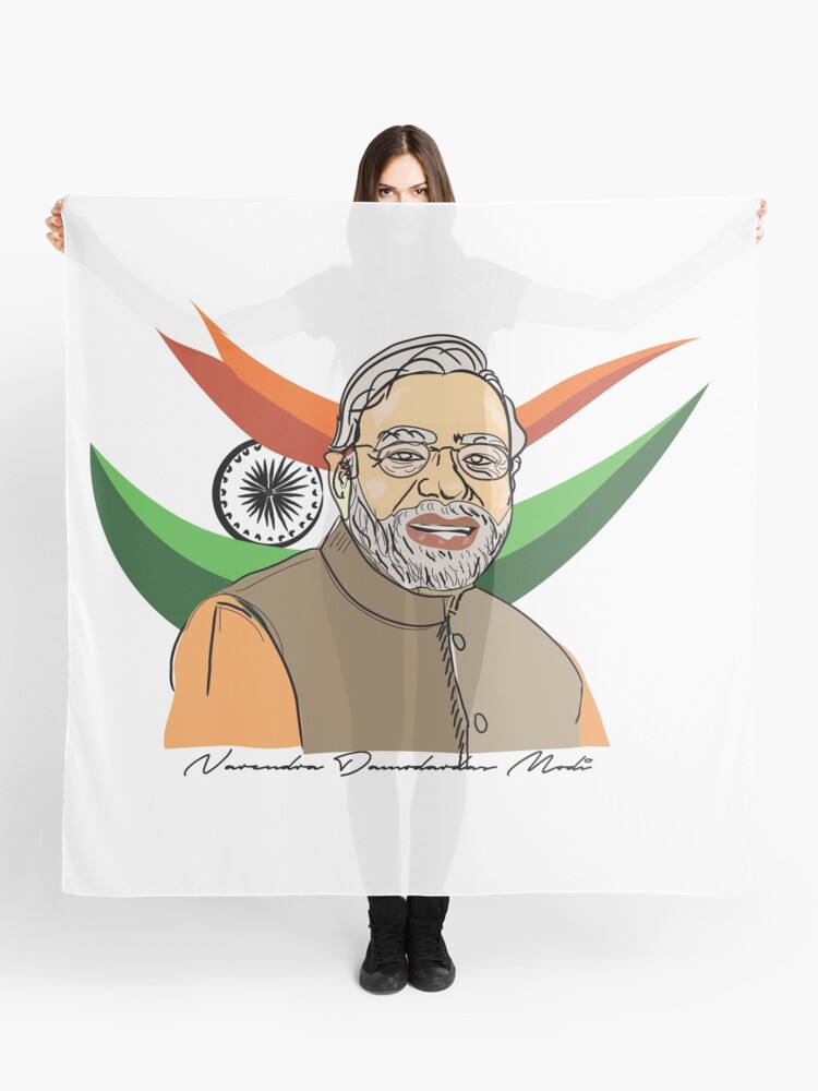 Narendra Modi the prime minister of india cartoon poster 