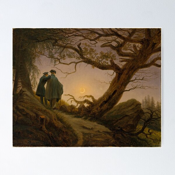 Item preview, Two Men Contemplating the Moon - Caspar David Friedrich designed and sold by themasters.