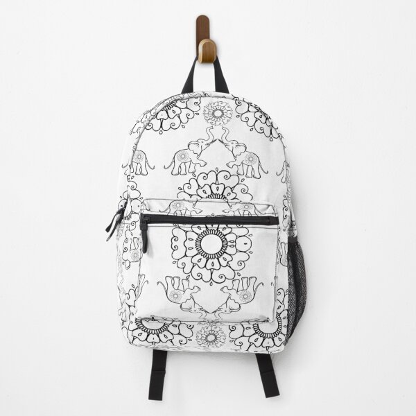 Item preview, Wild Elephant - Fertility - Mandala Mehndi Flower - Floral Pattern #2 designed and sold by GrandTartaria.