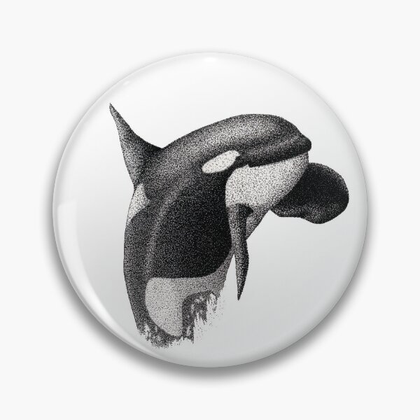 Item preview, Killer Whale Pointillism designed and sold by ArtyOrca.