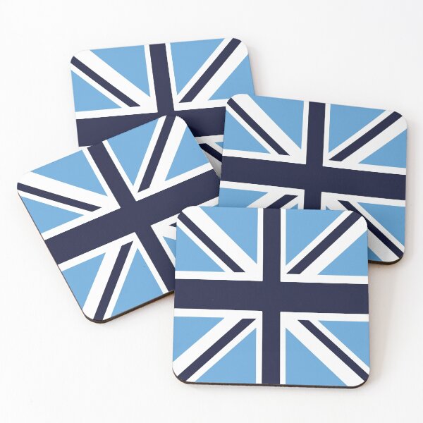 Item preview, Manchester Sky & Navy Union Jack Flag designed and sold by Sporting Colour.