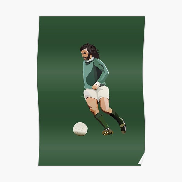 Póster «George Best» de TDCartoonArt | Redbubble