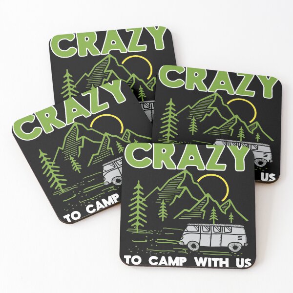 Item preview, Funny Camping Lover Crazy Camping Joke Gift Design Idea des print designed and sold by Lisbob.