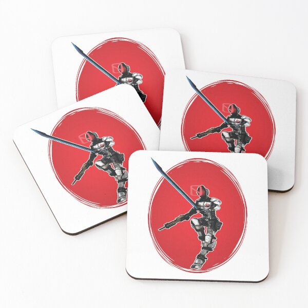 Zer0 The Assassin Borderlands Coasters (Set of 4)