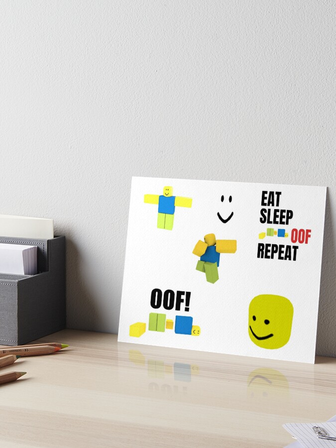 Roblox Oof Noobs Memes Sticker Pack Art Board Print By Smoothnoob Redbubble - roblox oof noobs memes sticker pack photographic print by smoothnoob redbubble