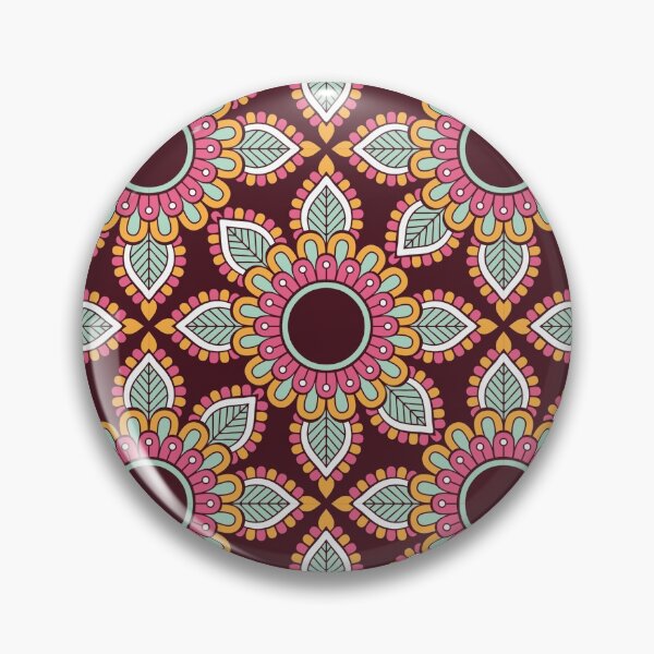 Item preview, geometric floral pattern designed and sold by studioMoSa.