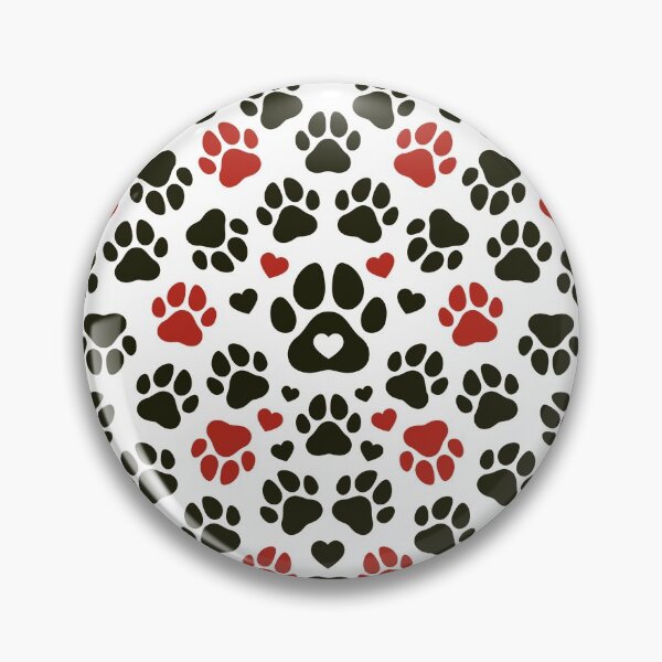 Item preview, black and red dogs footprint designed and sold by ALINNAN789.
