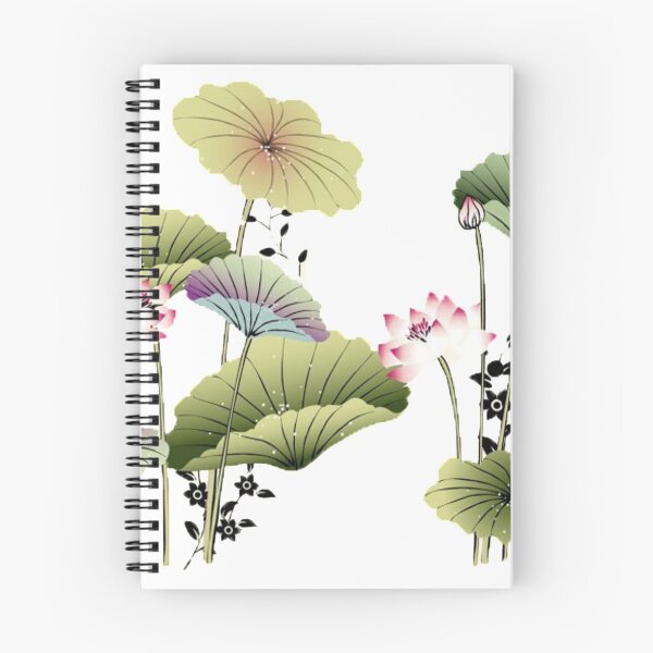 Item preview, Chinese Art Print - Lotus Stems Water Lilies Butterflies designed and sold by Kallandra.