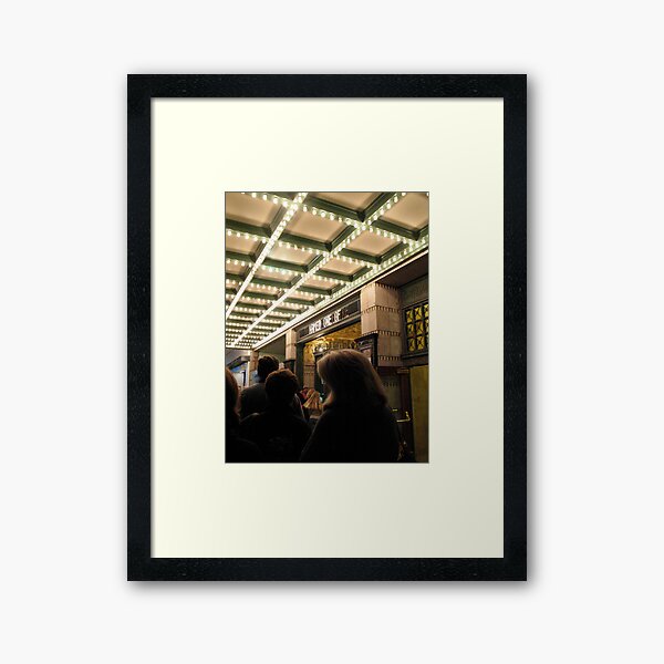 See ya later, I'm goin' to the theater Framed Art Print