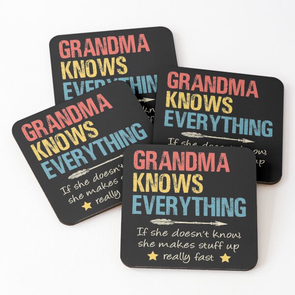 Item preview, Vintage Retro Grandma Knows Everything Quote Shirt Mama Birthday Mothers Day T Shirt designed and sold by tuanitus.