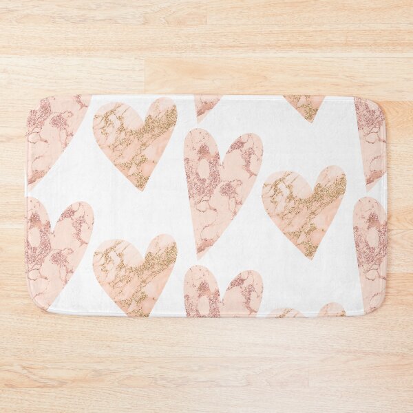 Item preview, Rose Gold Marble Hearts designed and sold by VicEllisArt.
