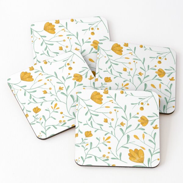 Item preview, Textured Floral Print (Orange) designed and sold by PleatedCircles.