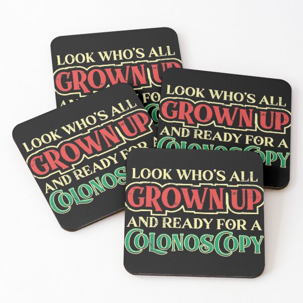 Item preview, All Grown Up | For Colonoscopy Funny 50th Gift Tee design designed and sold by Lisbob.