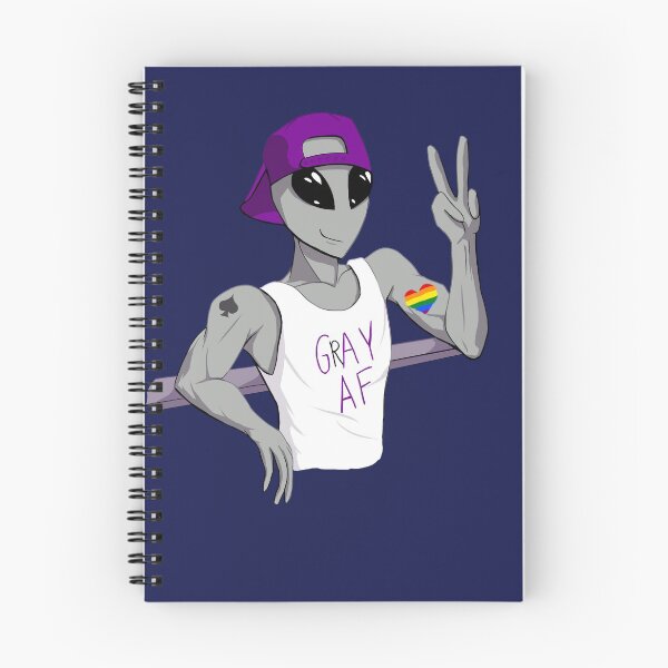 Item preview, Homoromantic Grey Ace Alien designed and sold by silentrebel.