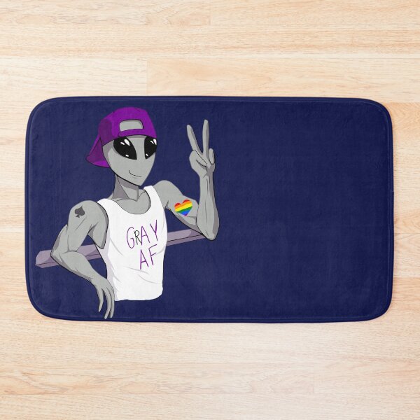 Item preview, Homoromantic Grey Ace Alien designed and sold by silentrebel.