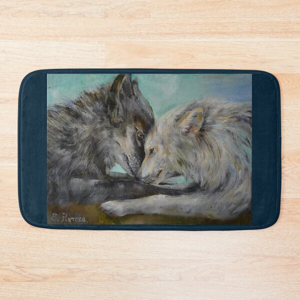 Item preview, A loving pair of wolves. A picture of the loyalty of two predators. designed and sold by Elena Reutova.